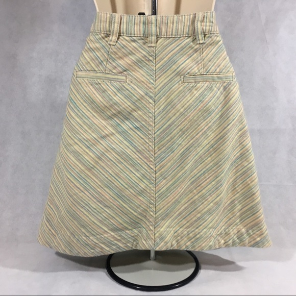 Pilcro and the Letterpress Striped Button Up Skirt - Picture 5 of 8